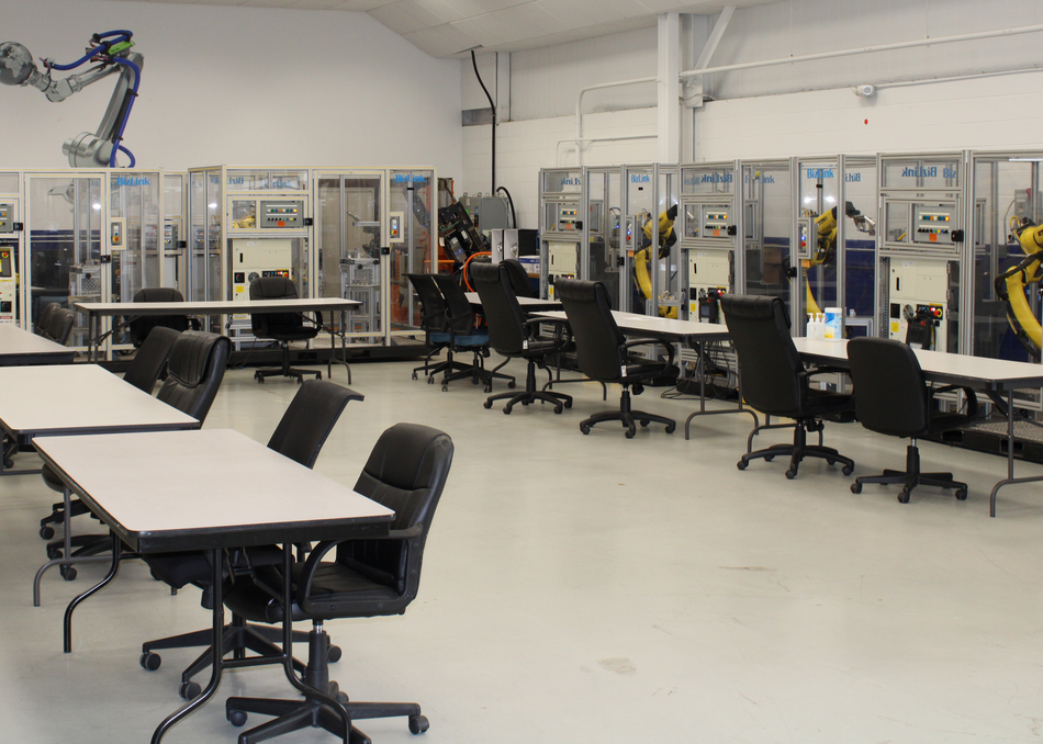 Training lab at BizLink Robotic Solutions USA, Inc.